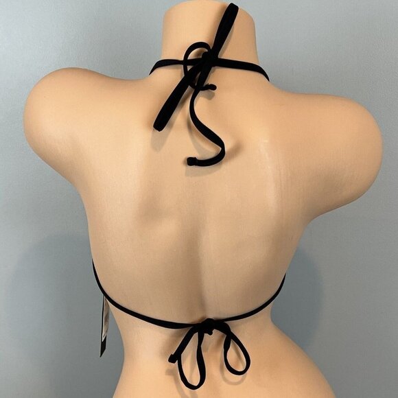 Kenneth Cole Triangle Bikini Top with Metal Rings Detail Size Small NWT - Picture 7 of 11